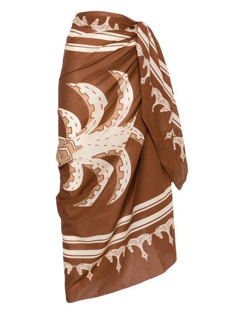 Johanna Ortiz Ancestral Palm pareo - Brown - zdjęcie produktu nr 1