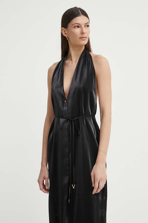 AERON sukienka SERAPHINE kolor czarny midi prosta AW24SSDR517491 - zdjęcie produktu nr 2