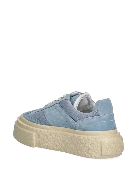 MM6 Maison Margiela mesh-panel suede sneakers - Blue - zdjęcie produktu nr 2
