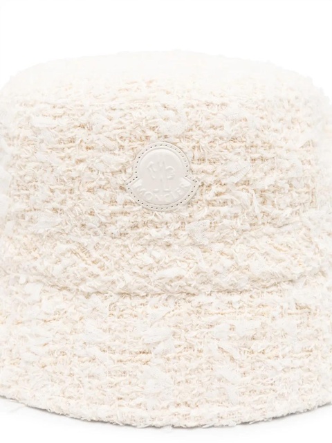 Moncler bouclé bucket hat - Neutrals - zdjęcie produktu nr 2