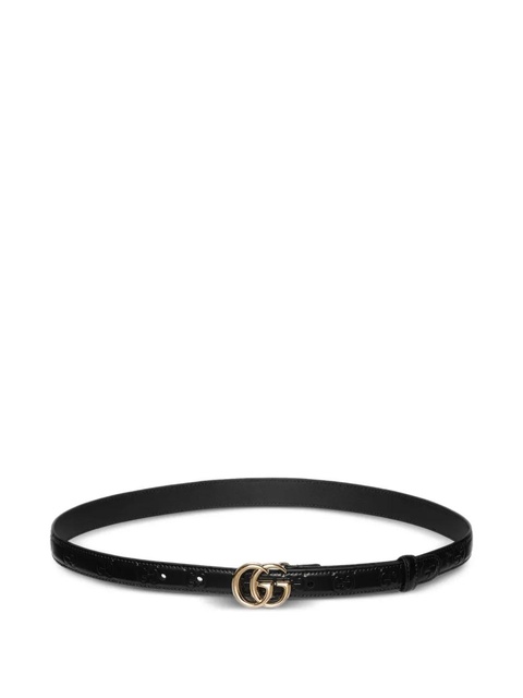 Gucci Double G buckle leather belt - Black - zdjęcie produktu nr 1