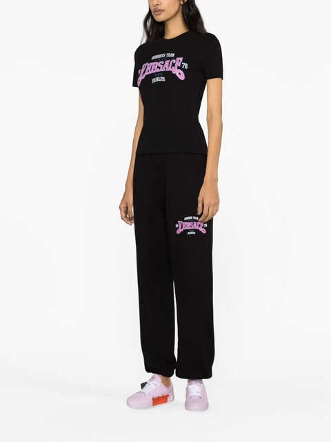 Versace logo-print track pants - Black - zdjęcie produktu nr 2