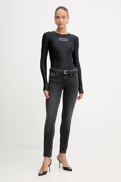Versace Jeans Couture jeansy damskie kolor czarny 79HAB5K2 CDWRC - zdjęcie produktu nr 2