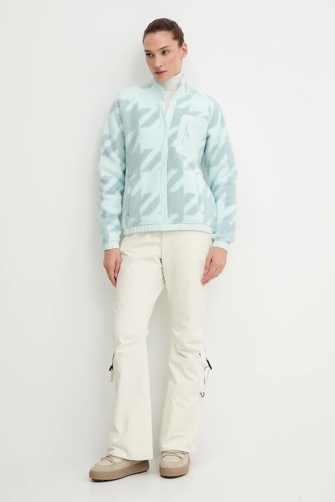 Helly Hansen bluza polarowa IMPERIAL damska kolor turkusowy gładka 63373 - zdjęcie produktu nr 1