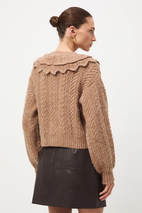 Medicine kardigan damski kolor beżowy - zdjęcie produktu nr 2