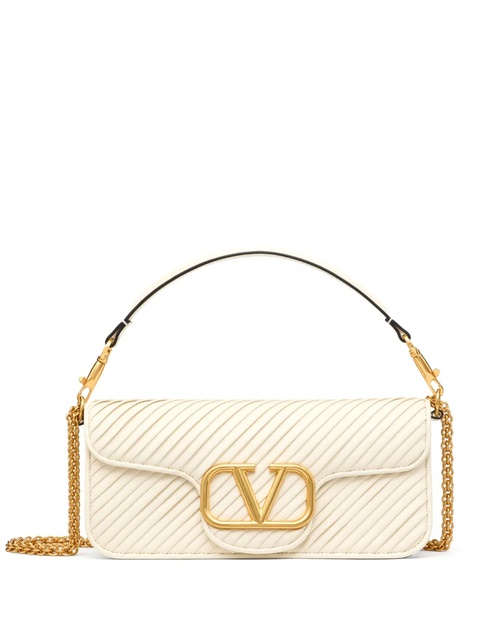Valentino Garavani Locò textured shoulder bag - Neutrals - zdjęcie produktu nr 1