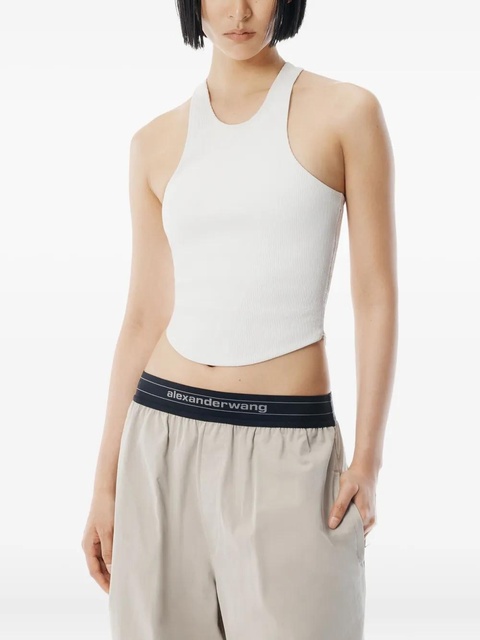 Alexander Wang mid-rise logo trousers - Grey - zdjęcie produktu nr 2