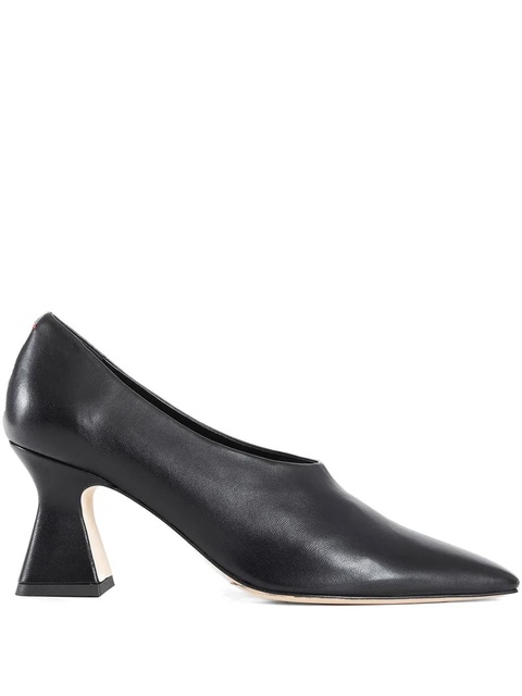 Aeyde 60mm square toe leather loafers - Black - zdjęcie produktu nr 1