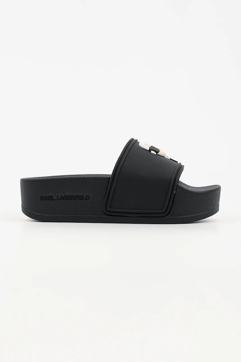Karl Lagerfeld klapki KONDO MAXI damskie kolor czarny na platformie KL80805A - zdjęcie produktu nr 1