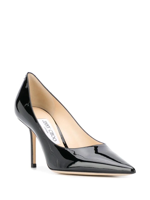 Jimmy Choo Love 85mm patent leather pumps - Black - zdjęcie produktu nr 1