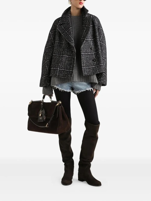 Dolce & Gabbana check-pattern double-breasted jacket - Grey - zdjęcie produktu nr 2