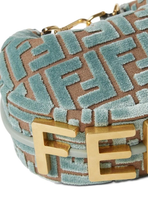 FENDI mini Fendigraphy jacquard shoulder bag - Green - zdjęcie produktu nr 1