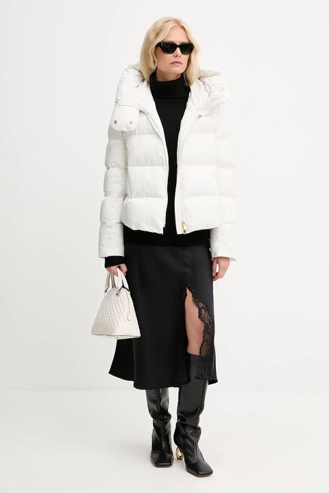 Pinko kurtka kolor beżowy zimowa oversize 101602 A2P6 - zdjęcie produktu nr 2