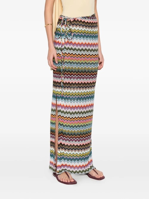 Missoni waist strap chevron skirt - Blue - zdjęcie produktu nr 2