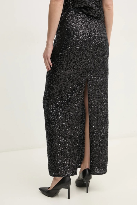 DIANE VON FURSTENBERG spódnica kolor czarny maxi ołówkowa DVFKL4S001 - zdjęcie produktu nr 2