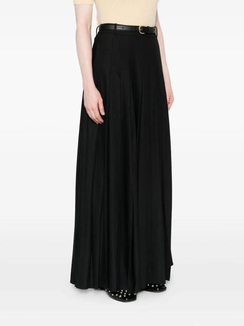 Self-Portrait pleated belted skirt - Black - zdjęcie produktu nr 1