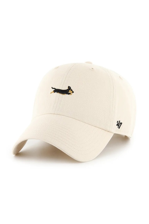 47 brand czapka z daszkiem bawełniana Dog Base Runner Icon kolor beżowy XXD-BSRIC14GWS-NT - zdjęcie produktu nr 1