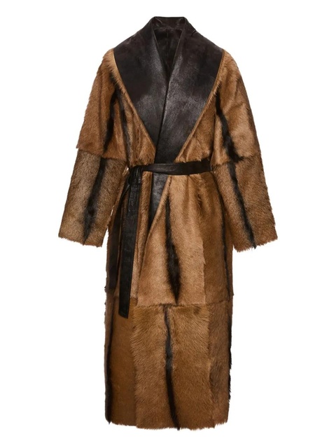 Magda Butrym belted wrap coat - Brown - zdjęcie produktu nr 1