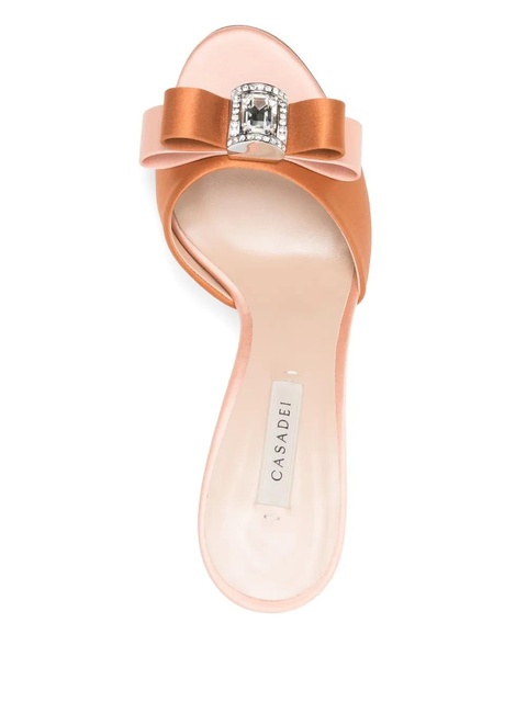 Casadei 80mm satin sandals - Brown - zdjęcie produktu nr 2