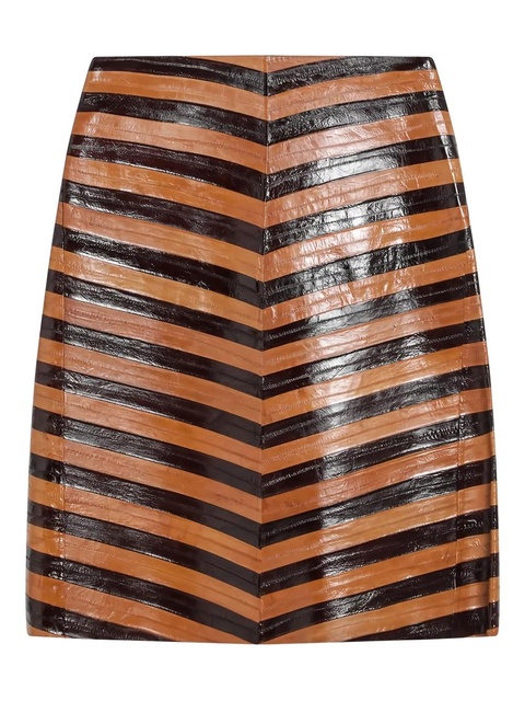 FENDI striped mini skirt - Brown - zdjęcie produktu nr 1