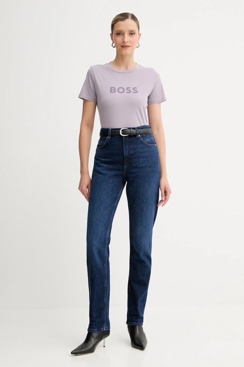 BOSS Orange jeansy damskie kolor niebieski 50553902 - zdjęcie produktu nr 2