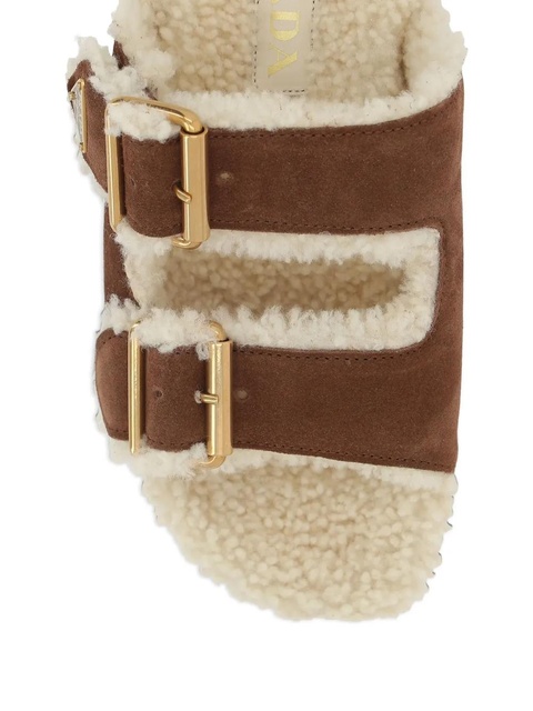 Prada buckle-detail sandals - Brown - zdjęcie produktu nr 2