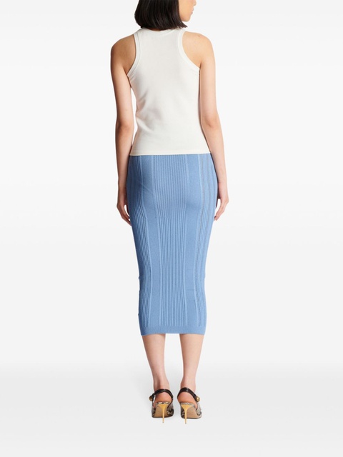 Balmain PB-embroidered tank top - White - zdjęcie produktu nr 2