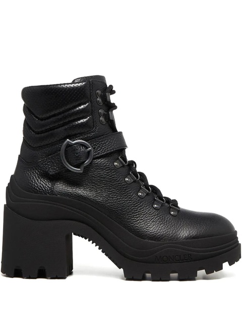 Moncler 80mm buckle lace-up ankle boots - Black - zdjęcie produktu nr 1