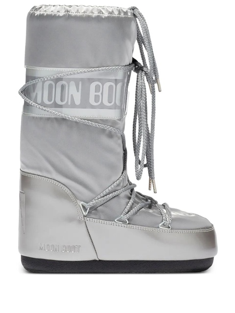 Moon Boot Icon Glance logo lace-up boots - Grey - zdjęcie produktu nr 1
