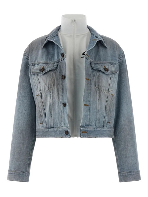 Balenciaga stonewashed double-layer jacket - Blue - zdjęcie produktu nr 1