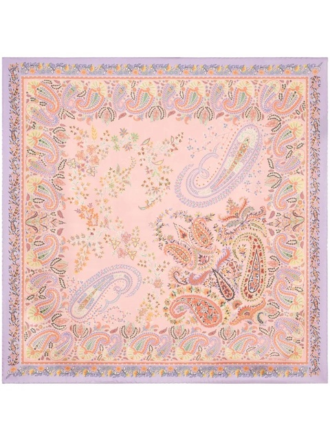 ETRO printed silk scarf - Purple - zdjęcie produktu nr 1