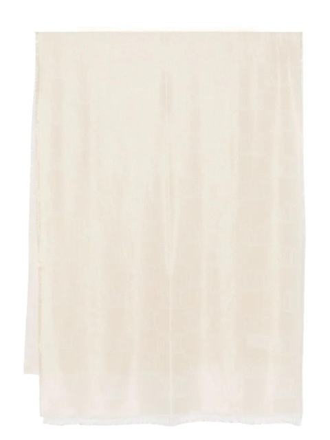 Max Mara monogram-jacquard scarf - Neutrals - zdjęcie produktu nr 1