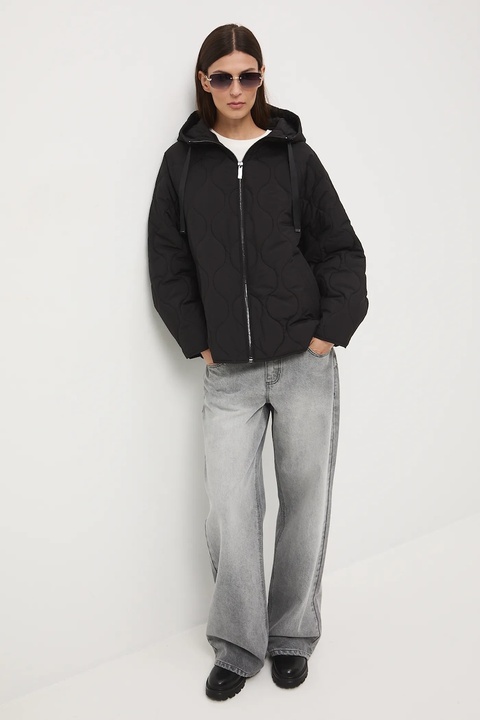 Medicine kurtka damska kolor czarny przejściowa oversize - zdjęcie produktu nr 1