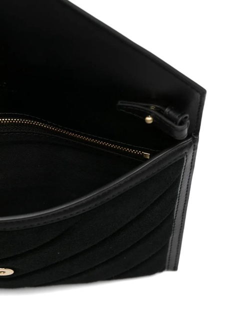 PINKO quilted flap clutch bag - Black - zdjęcie produktu nr 2