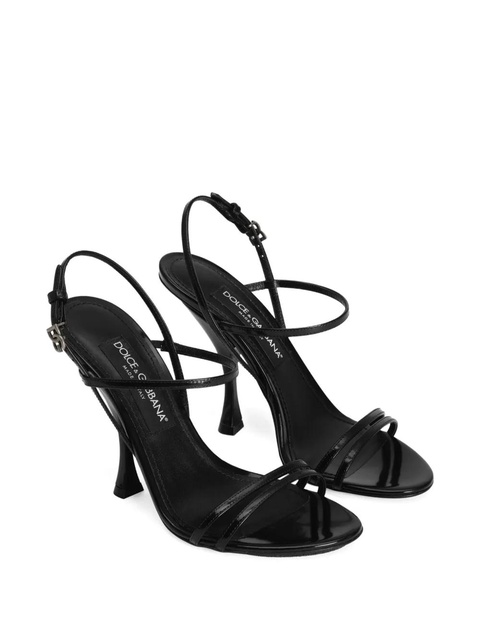 Dolce & Gabbana 105mm ankle-strap leather sandals - Black - zdjęcie produktu nr 2