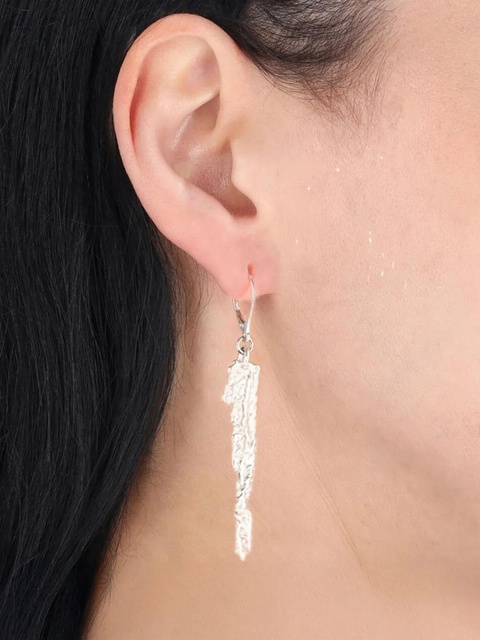 OUR LEGACY Casted Knit earrings - Silver - zdjęcie produktu nr 2