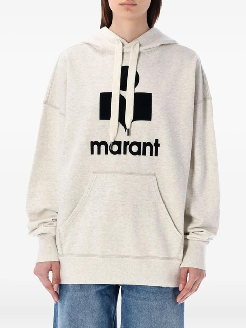 MARANT ÉTOILE logo-detailed hoodie - Neutrals - zdjęcie produktu nr 2