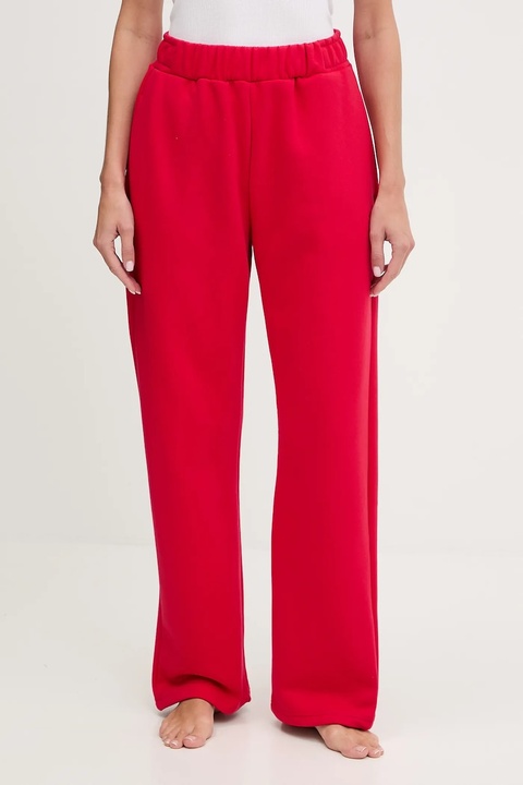 JOYINME spodnie dresowe Evolve damskie kolor czerwony gładkie Evolve - zdjęcie produktu nr 1