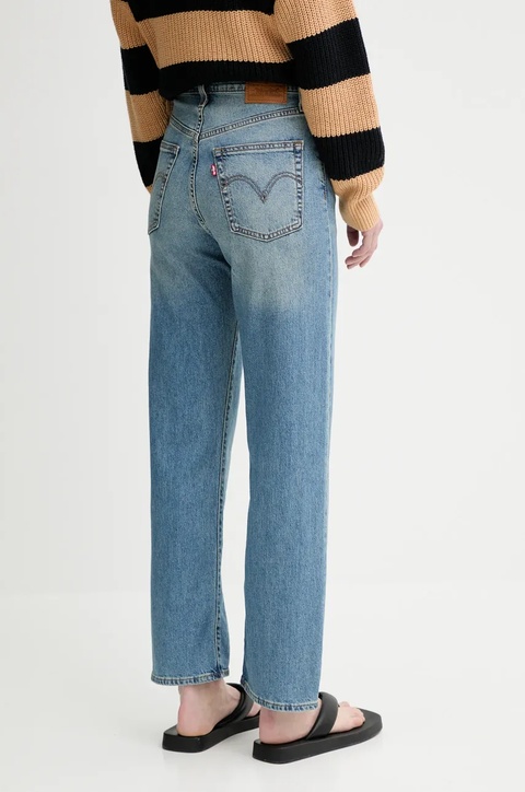 Levi's jeansy RIBCAGE STRAIGHT damskie high waist - zdjęcie produktu nr 2
