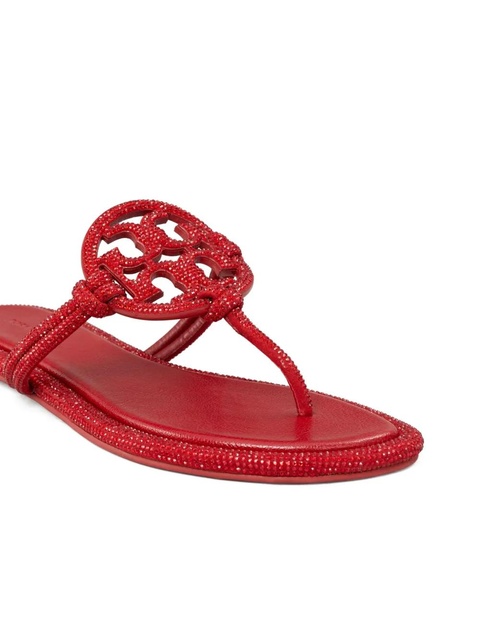 Tory Burch Miller slides - Red - zdjęcie produktu nr 2