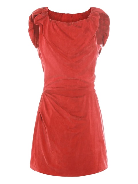 Vivienne Westwood ruched-detail mini dress - Red - zdjęcie produktu nr 1