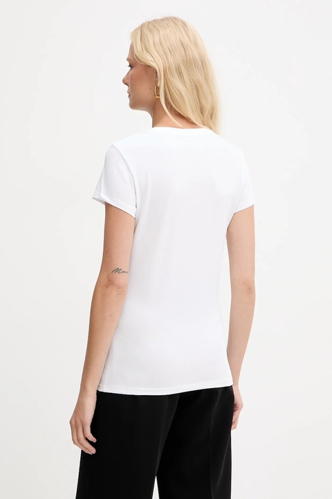 Armani Exchange t-shirt damski kolor biały XW001349 AF17173 - zdjęcie produktu nr 2