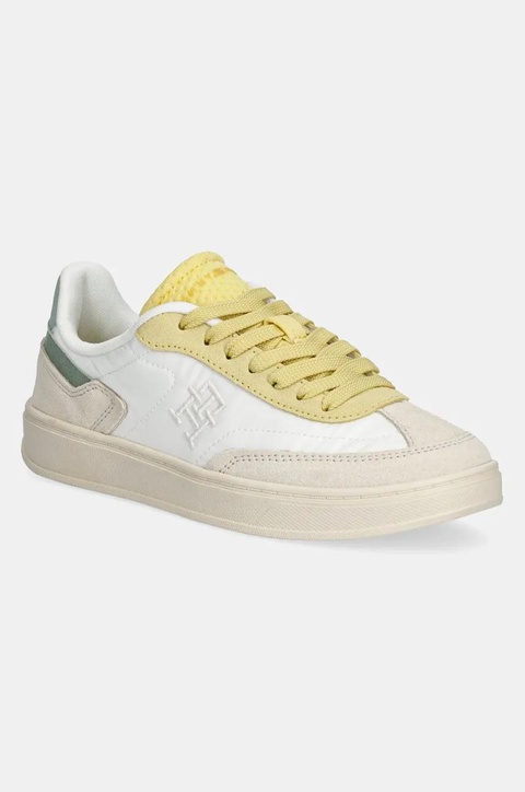 Tommy Hilfiger sneakersy TH HERITAGE SNEAKER damskie kolor beżowy FW0FW08643 - zdjęcie produktu nr 1