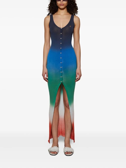 Casablanca gradient-effect maxi dress - Blue - zdjęcie produktu nr 1