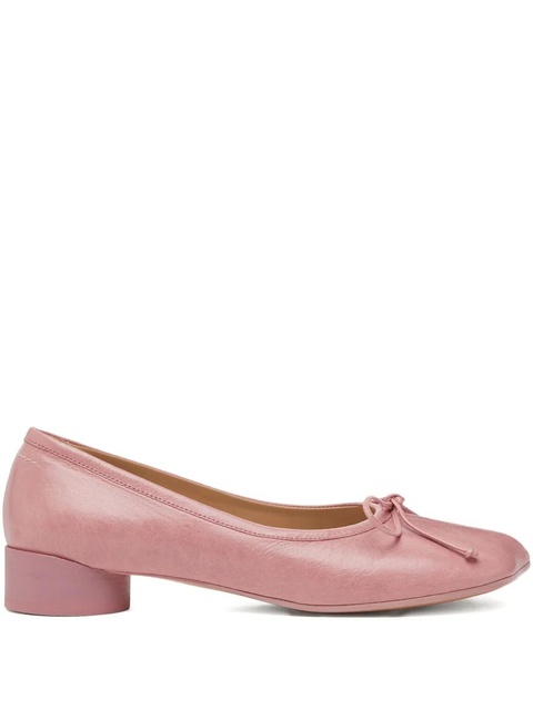MM6 Maison Margiela bow block-heel pumps - Pink - zdjęcie produktu nr 1