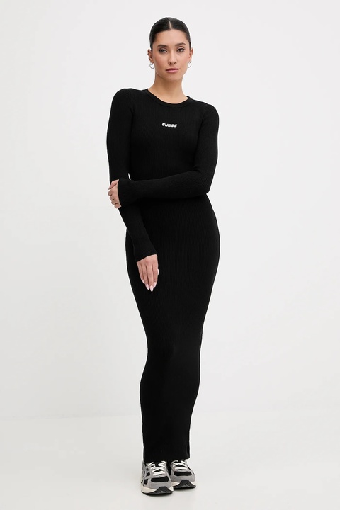 Guess sukienka FLAMINIA kolor czarny maxi dopasowana V5BK02 Z3JD2 - zdjęcie produktu nr 1