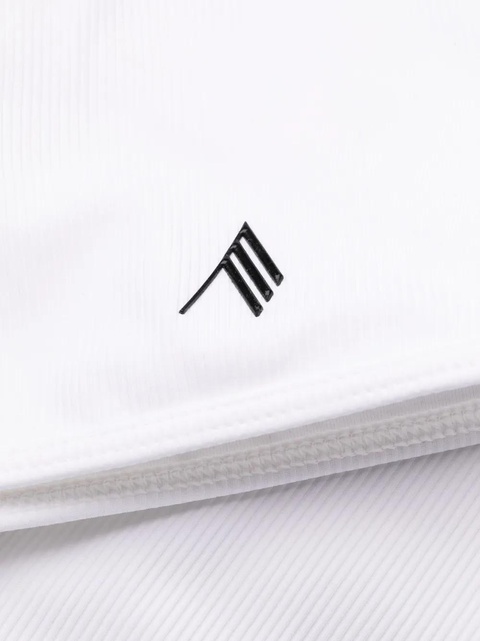 The Attico logo patch ribbed bikini - White - zdjęcie produktu nr 1