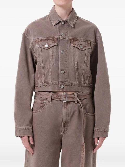 AGOLDE Radley buttoned jacket - Brown - zdjęcie produktu nr 1