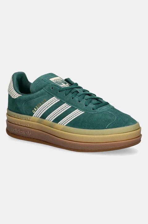 adidas Originals sneakersy zamszowe Gazelle Bold W kolor zielony JS3358 - zdjęcie produktu nr 1