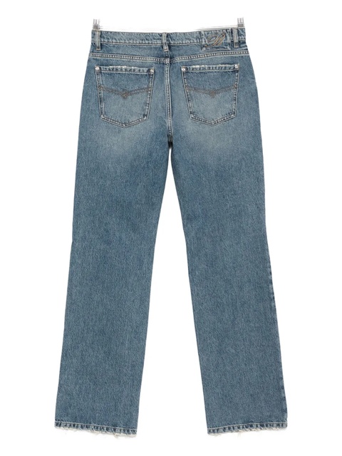 Blumarine frayed-hem jeans - Blue - zdjęcie produktu nr 1